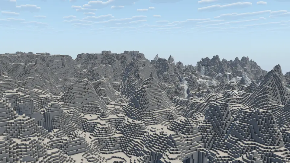 Screenshot des Seeds Endlose Stony Peaks, umgeben von Dschungel