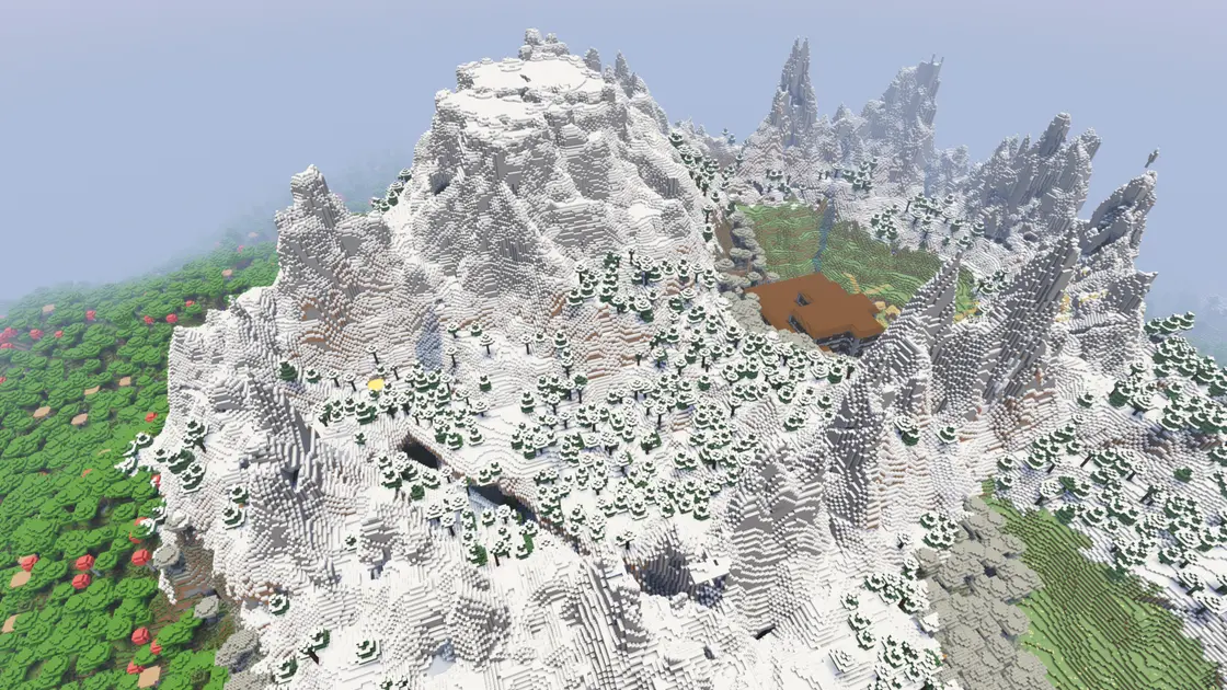 Woodland Mansion, Dorf und Ancient City in einem Tal