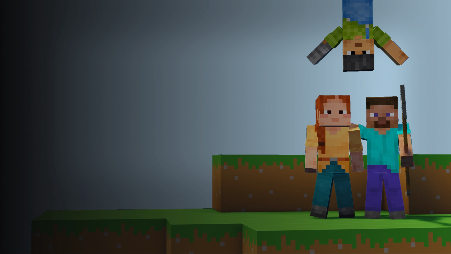 Bergige Landschaft in Minecraft