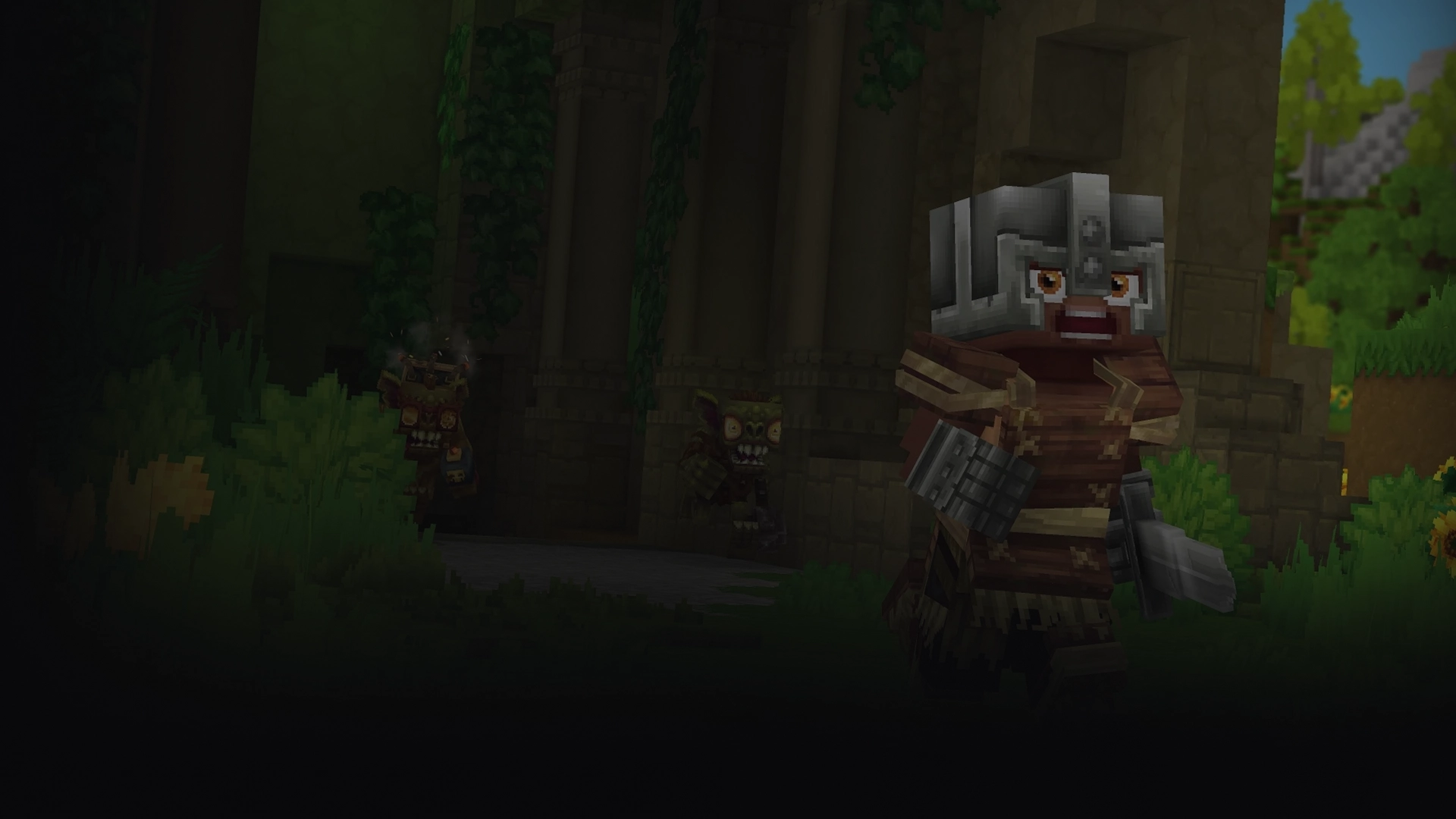 Fantasy-Landschaft aus dem Spiel Hytale